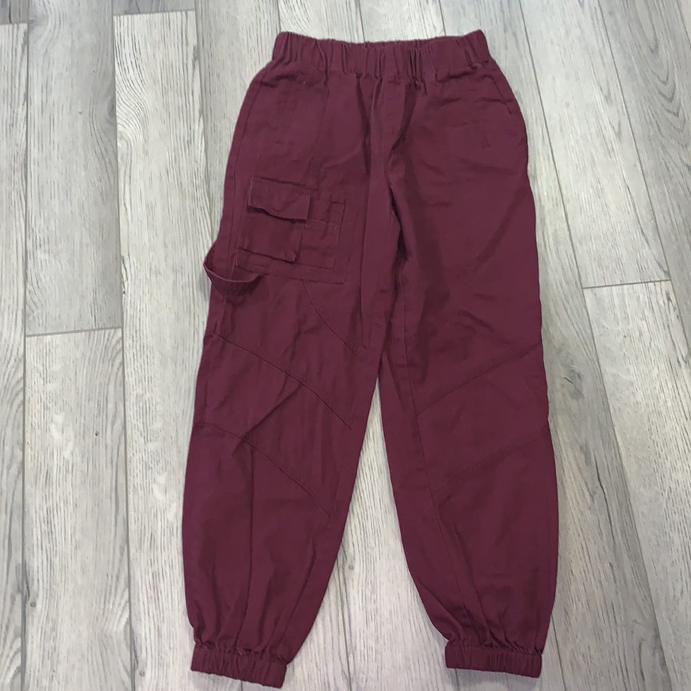 S forever 21 burgandy joggers